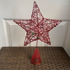 Adorable Christmas Tree Star With Metal Bottom.